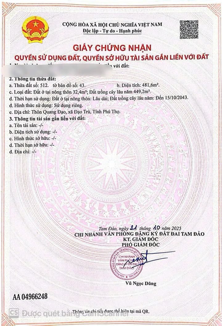 Đất kinh doanh Yên Dương, Tam Đảo 120m² giá 1.4 tỷ - Đầu tư sinh lời ngay lập tức!