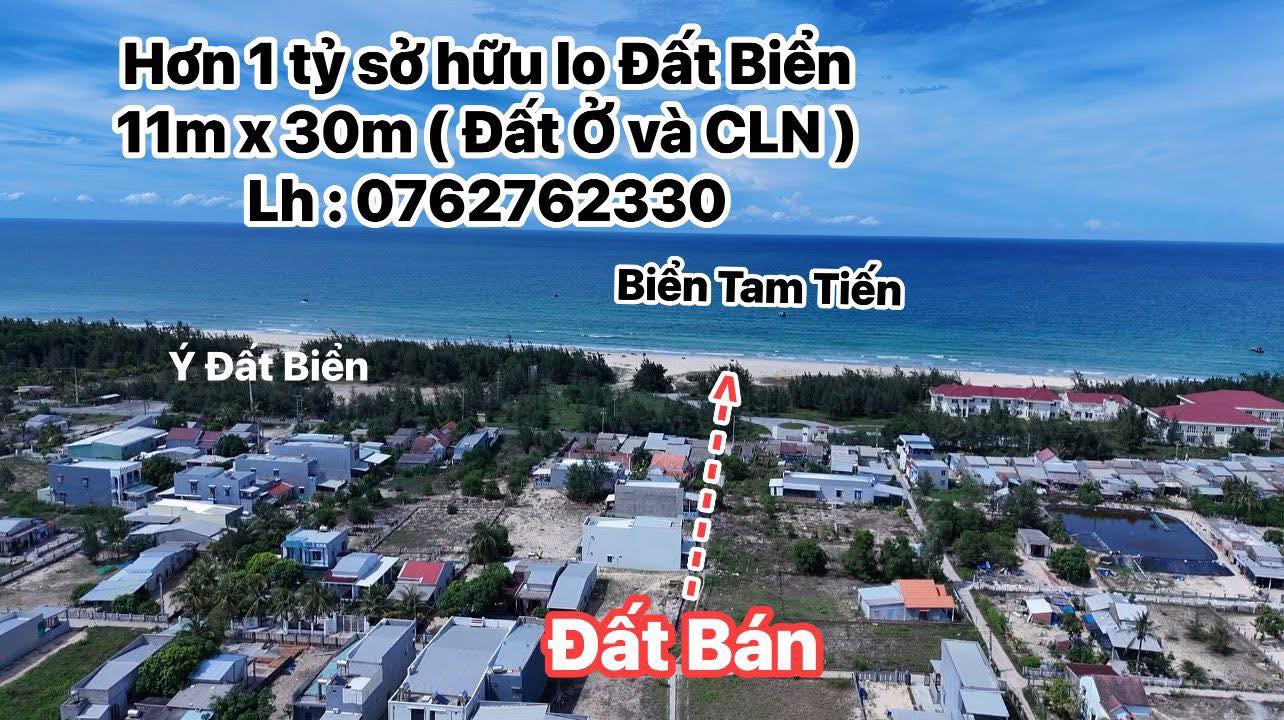Lô đất biển Tam Tiến 330m² giá 1 tỷ - Cơ hội đầu tư tuyệt vời!