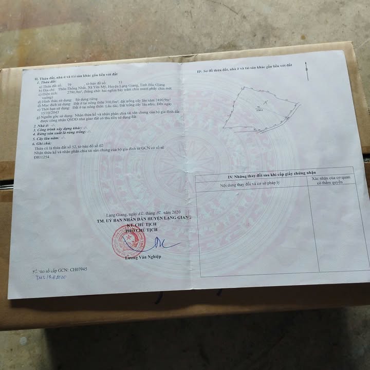 Đất thổ cư Thôn Thống Nhất, Xã Yên Mỹ, Bắc Giang 2790m² - Giá tốt chính chủ 4.2 tỷ!