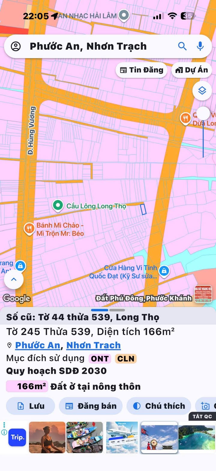 Đất thổ cư 166m² tại Ấp 4 Long Thọ, Nhơn Trạch, Đồng Nai - Giá chỉ 3.05 tỷ, thương lượng nhẹ!