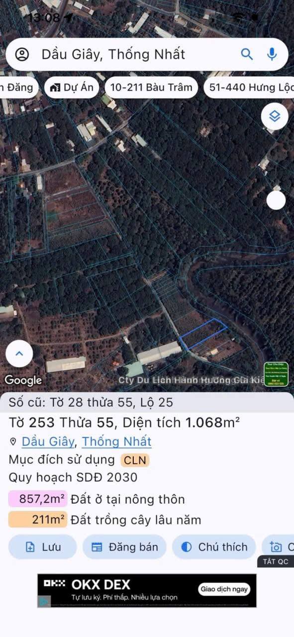 Đất nền 3600m² tại Lộ 25, Thống Nhất, Đồng Nai - Giá chỉ 2 tỷ, đầu tư sinh lời!