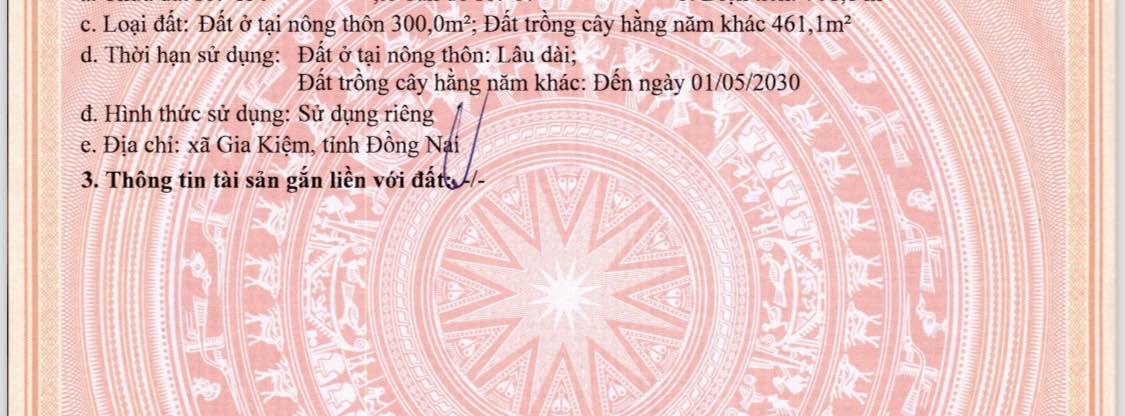 Đất thổ cư 3.300m² tại Gia Tân 3, Thống Nhất - Sổ đỏ chính chủ, chỉ 2.4 tỷ!