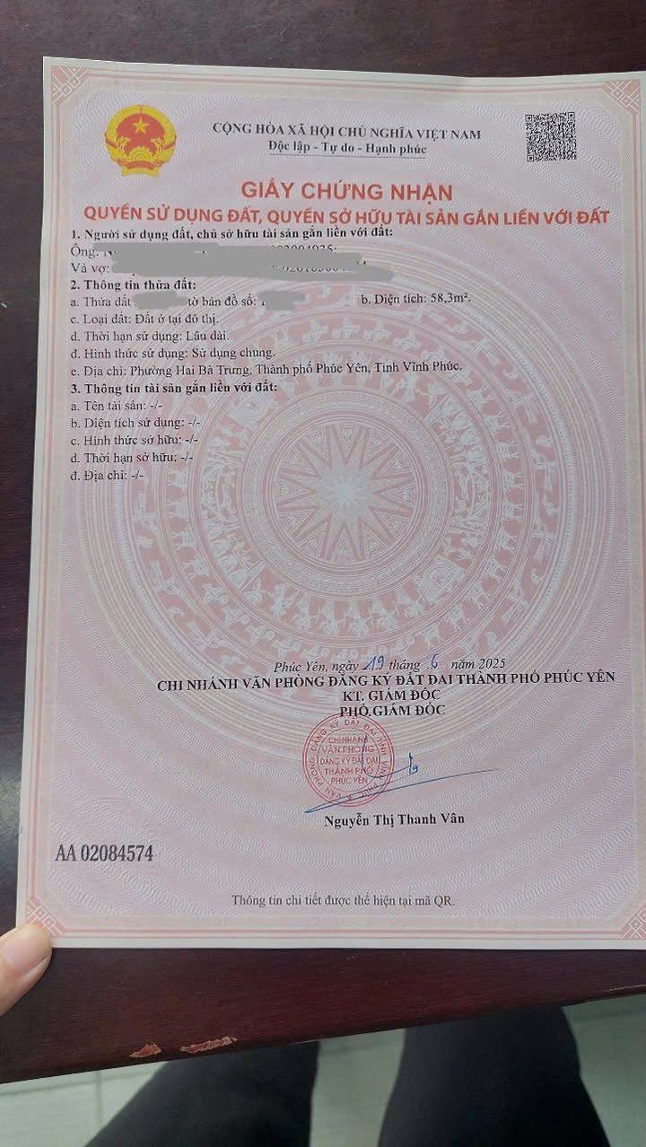 Nhà mặt đường Trần Phú, Phúc Yên 58,3m² giá 5 tỷ - Kinh doanh đỉnh cao!