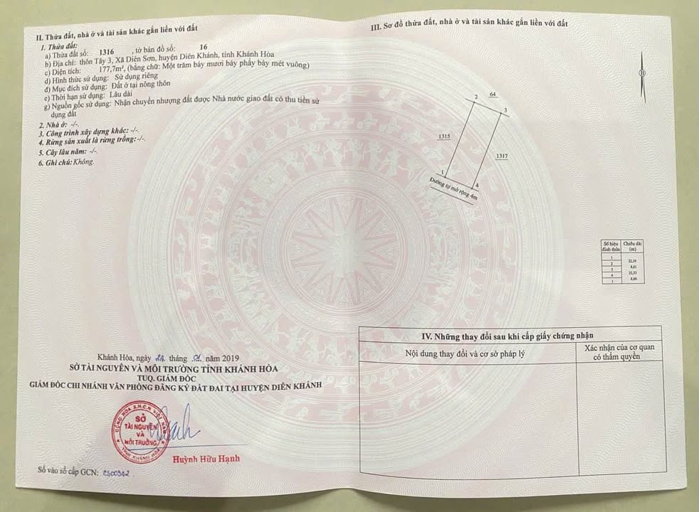 Đất thổ cư Diên Sơn 177m² giá 979 triệu - Sổ hồng chính chủ, bớt lộc ngay!