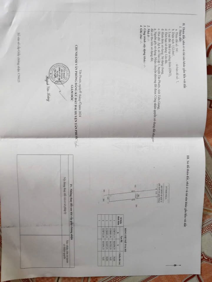 Đất nền Tân Phước 1 665m² giá 4 tỷ - Đầu tư sinh lời ngay!
