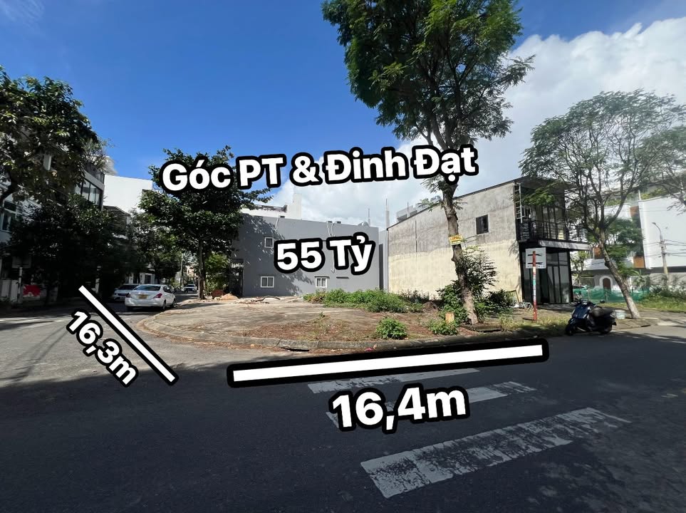 Đất Liền Kề Góc Đinh Đạt, Phước Mỹ, Đà Nẵng 263m² giá 55 tỷ - Cách biển chỉ 200m!