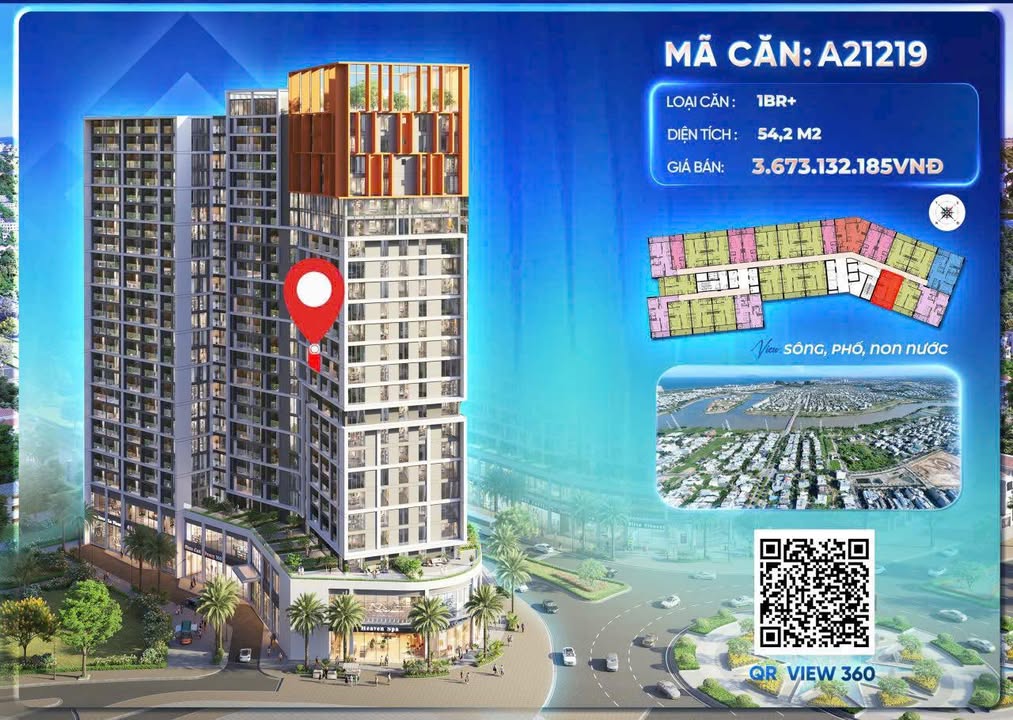Căn hộ Cora Tower Đà Nẵng 54m² giá 2.9 tỷ - Cơ hội đầu tư hấp dẫn!