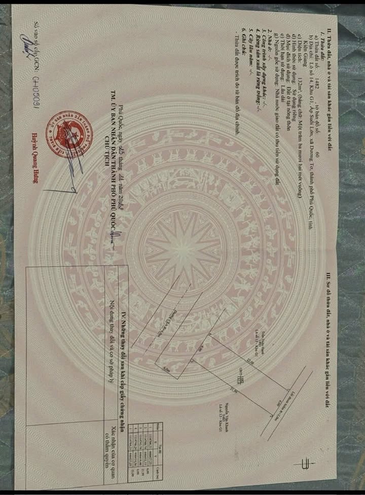 Đất nền tái định cư Suối Lớn Phú Quốc 132m² giá 2.85 tỷ - Không lỗi phong thủy!