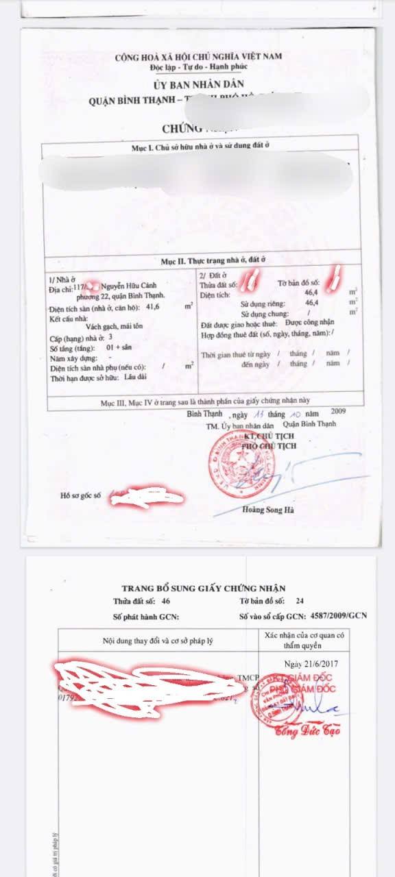 Nhà hẻm 117 Nguyễn Hữu Cảnh 46.5m² giá 4.3 tỷ - Vị trí kinh doanh sầm uất!