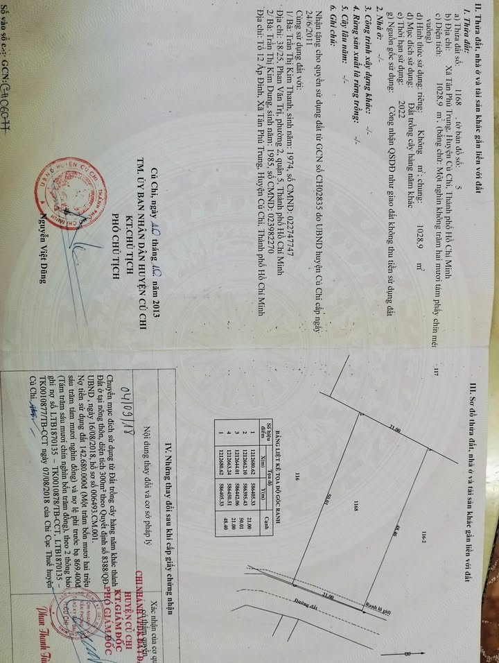 Đất mặt tiền đường Nguyễn Thị Lắng Củ Chi 2000m² giá 20 tỷ - Đầu tư sinh lời ngay!