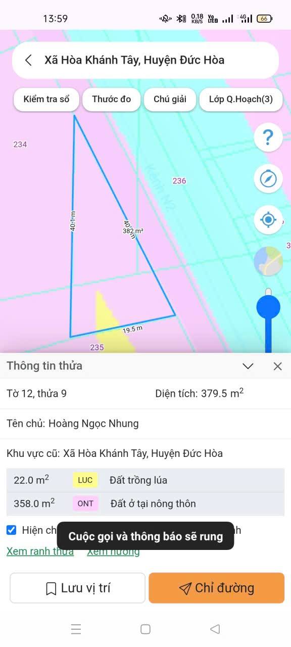 Đất vườn 268m² Hòa Khánh Đông, Đức Hòa - Sổ đỏ chính chủ, giá chỉ 360 triệu!