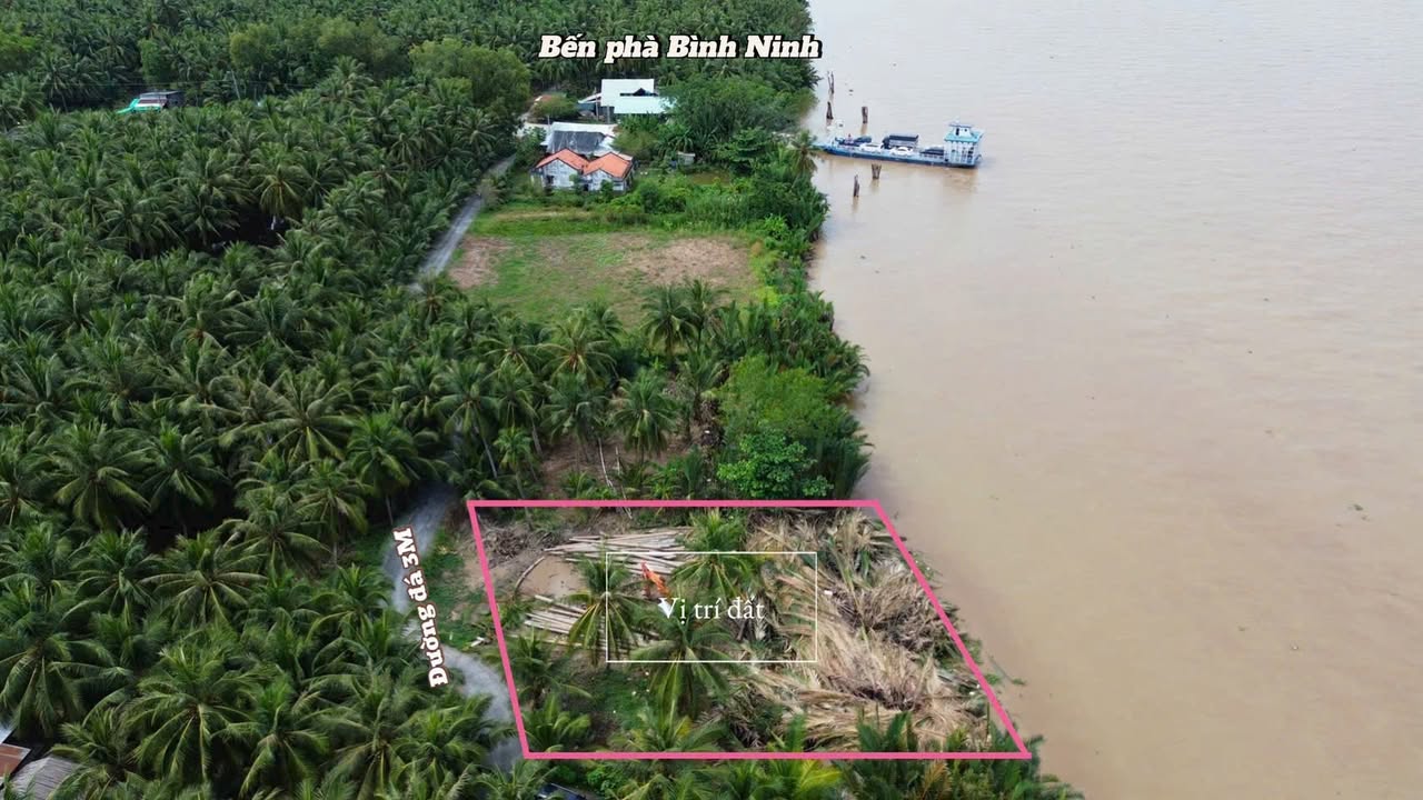 Đất nền Tân Thới, Tân Phú Đông 250m² giá 590 triệu - View sông tuyệt đẹp!