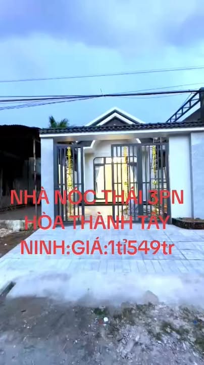Nhà 3PN mới 100% tại Hòa Thành, Tây Ninh 145m² giá 1.549 tỷ - Chính chủ bán gấp!