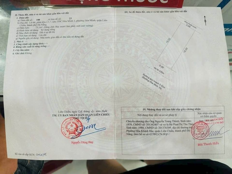 Nhà cấp 4 mặt tiền Hòa Minh 72m² giá 5 tỷ - Vị trí kinh doanh sầm uất!