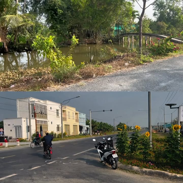 Đất thổ cư 1400m² tại Gò Công Tây - Mặt tiền kênh thoáng mát, giá chỉ 2.3 tỷ!