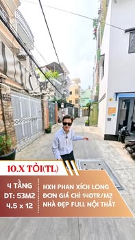 Nhà phố 4 tầng Phan Xích Long 53m² giá 10 tỷ - Siêu đẹp, tiện nghi!