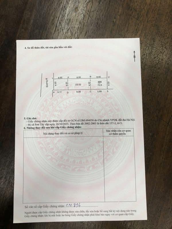 Đất nền phường Trung Sơn Trầm 75,8m² giá 2 tỷ - Mặt tiền rộng, chính chủ!