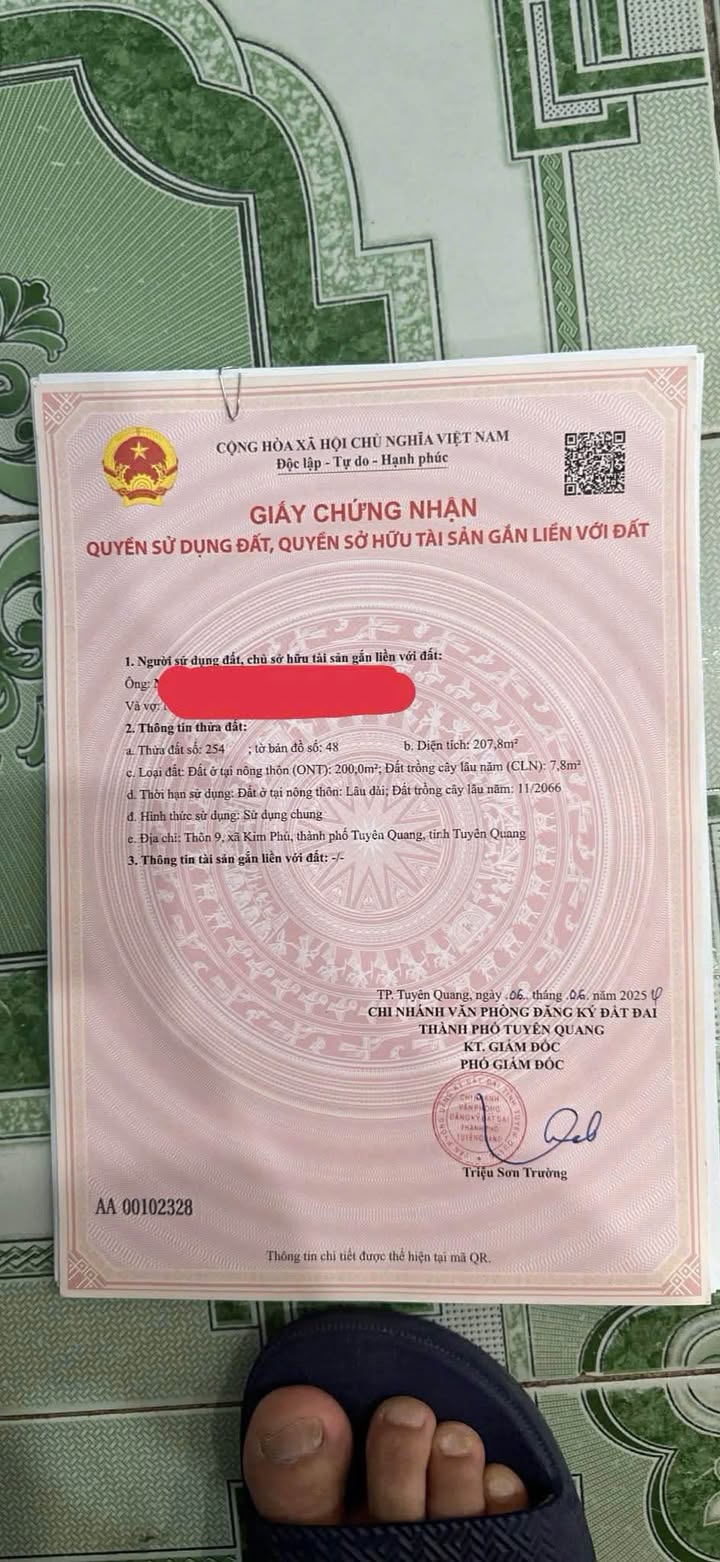 Nhà 1 tầng TDP Kim Phú 9, Phường Minh Xuân 207m² giá 2 tỷ - Vị trí đắc địa, tiện ích đầy đủ!