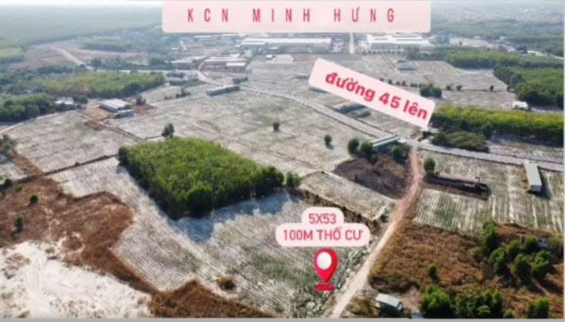 Đất nền Chơn Thành 265m² - Chính chủ bán gấp ngay KCN Minh Hưng!