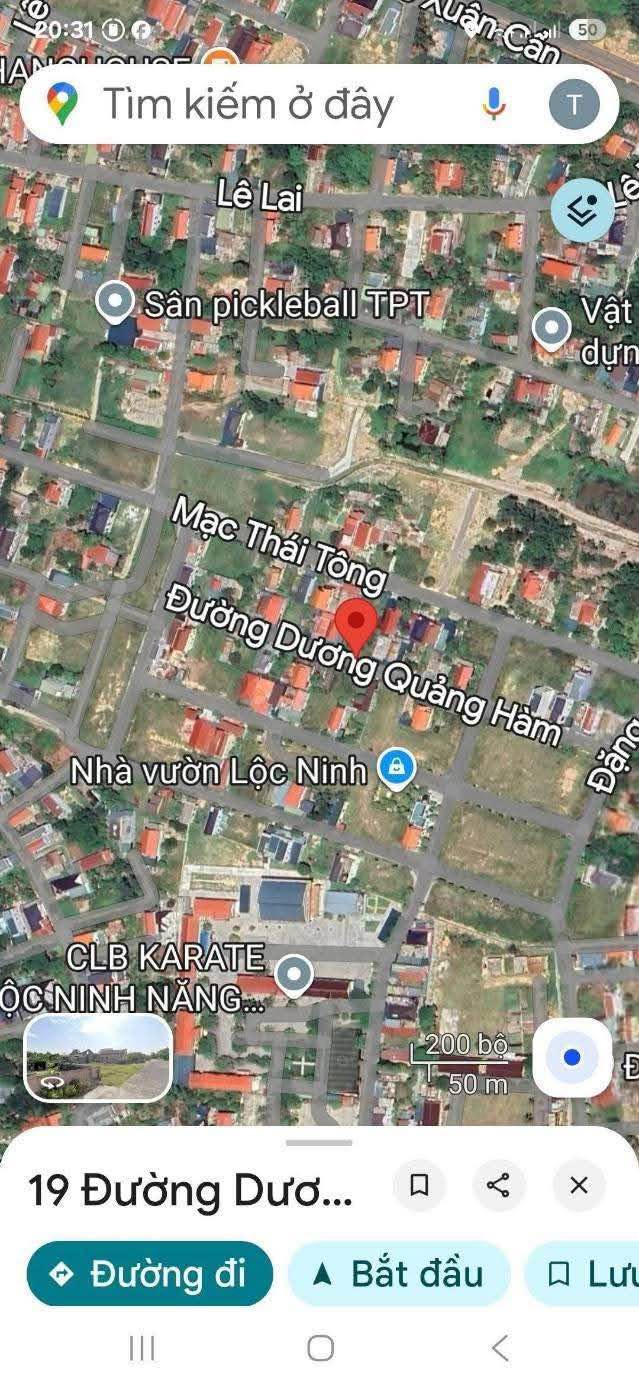 Đất nền Lộc Ninh Đồng Hới 120m² giá 1.6 tỷ - Mặt tiền đường Dương Quảng Hàm