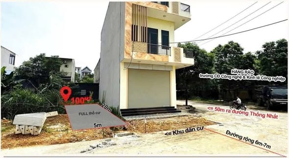 Đất nền Thống Nhất, Sông Công 100m² giá 1 tỷ - Vị trí đắc địa, dân cư đông đúc!