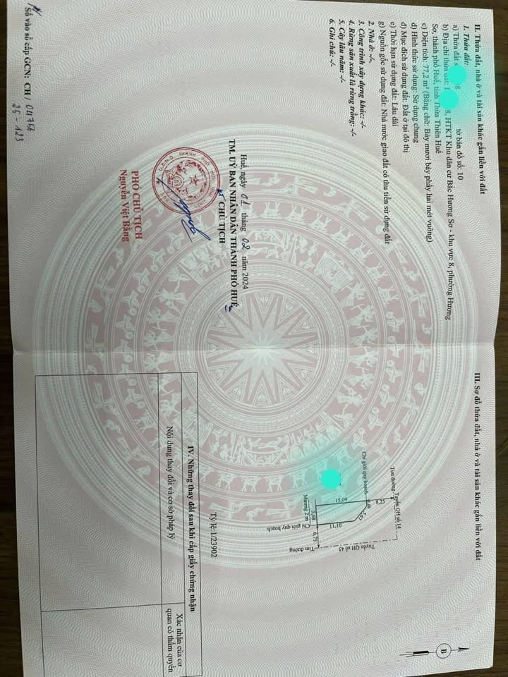 Đất Hương Sơ Quốc Oai 80m² giá 1.8 tỷ - Sổ hồng chính chủ, 2 mặt tiền!