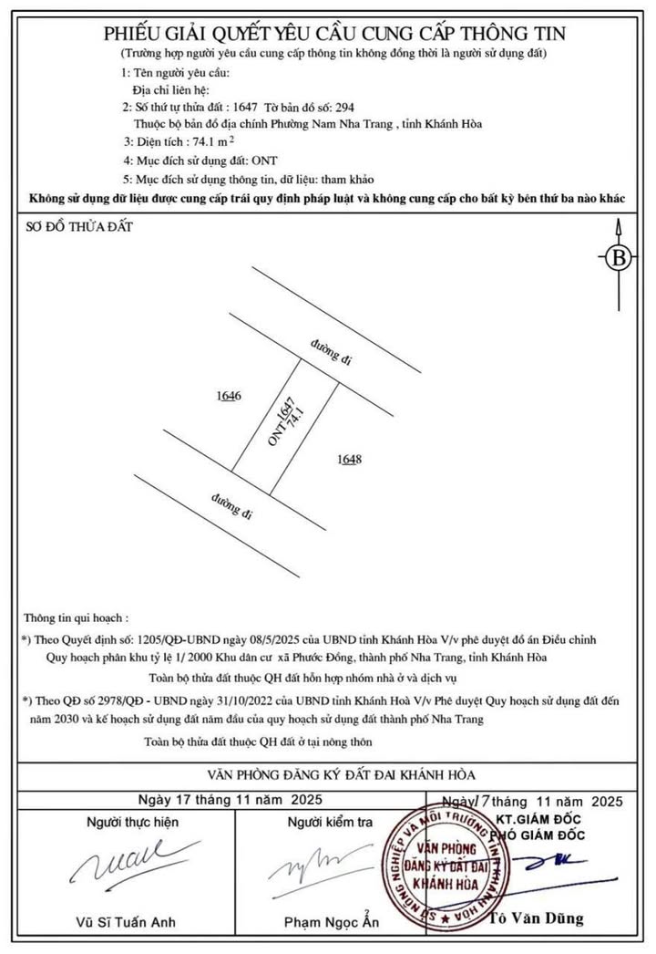 Đất nền Phước Đồng Nha Trang 74.1m² giá 1.16 tỷ - Đầu tư sinh lời ngay!