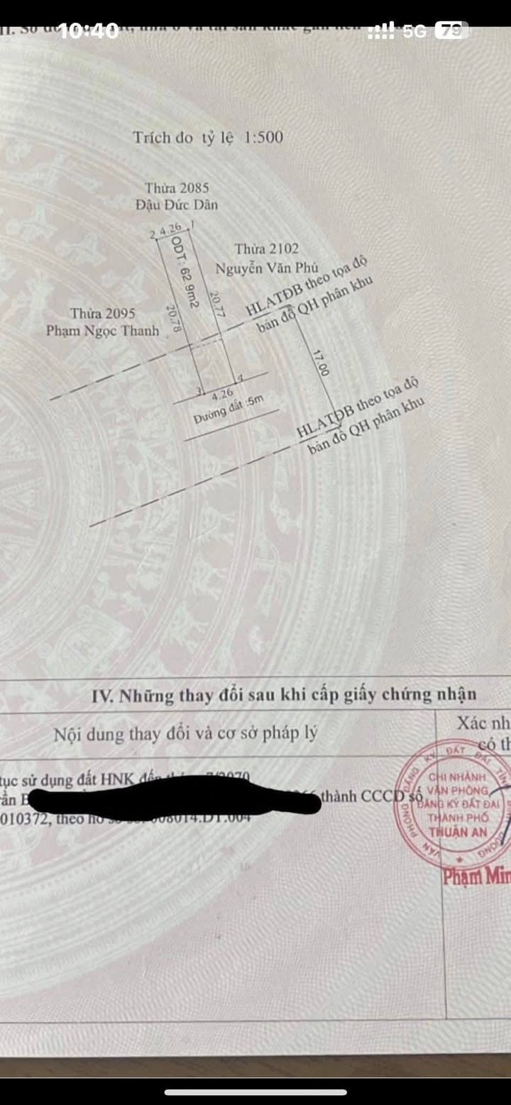 Đất thổ cư đường Bình Chuẩn 63, An Phú, Bình Dương 88m² - Giá 2.55 tỷ, đầu tư sinh lời!