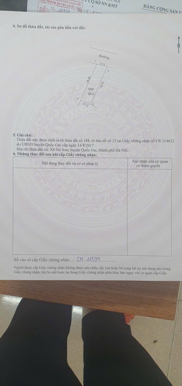 Đất nền Sài Sơn 98m² giá chỉ 4.7 tỷ - Đường trục chính, thông mọi hướng!