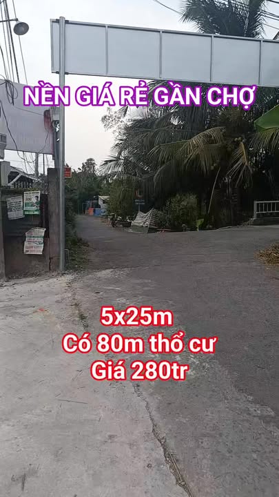 Đất nền giá rẻ Ấp 7, Tân Bình, 125m² chỉ 280 triệu - Đầu tư sinh lời ngay!