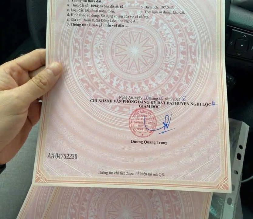 Đất nền Nghi Thạch 197m² mặt đường 72m - Giá thỏa thuận hấp dẫn!