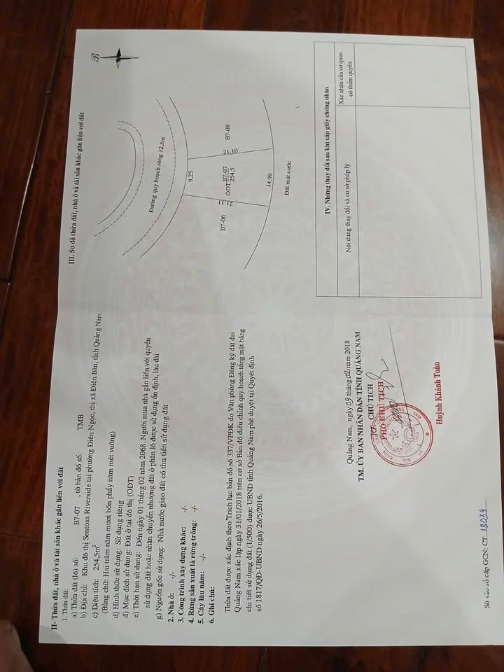 Đất nền khu đô thị Sentosa Điện Ngọc 254m² - Cơ hội đầu tư hấp dẫn!