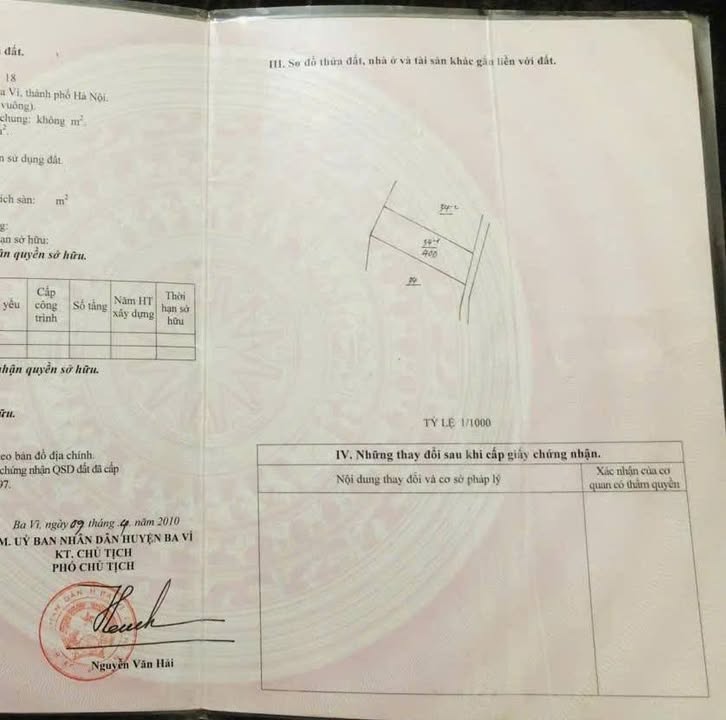 Đất nghỉ dưỡng 400m² tại Vân Hòa, Ba Vì - Chỉ 3 tỷ, sẵn nhà cấp 4!