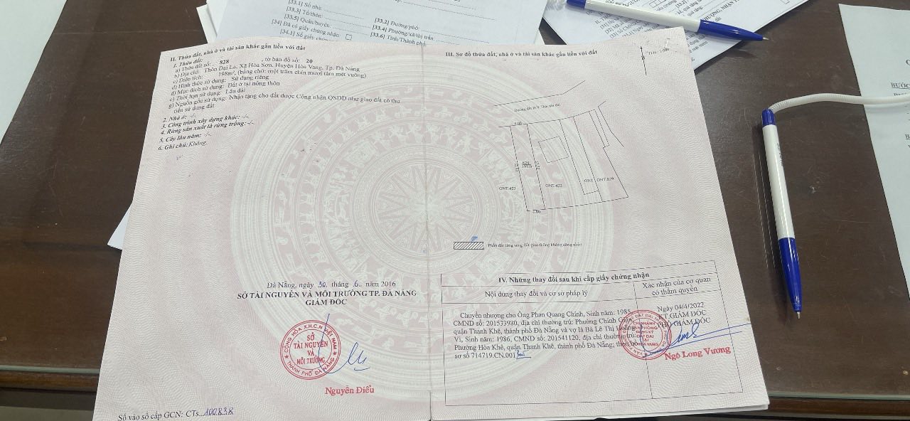 Đất nền Hòa Khánh Đà Nẵng 198m² giá 3 tỷ - Vị trí đẹp, sổ đỏ chính chủ!