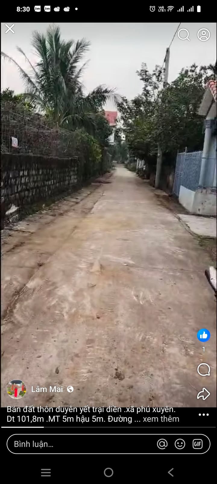 Đất thổ cư Hồng Thái, Phú Xuyên 101.8m² giá 2.3 tỷ - Đường rộng, dân cư đông đúc!