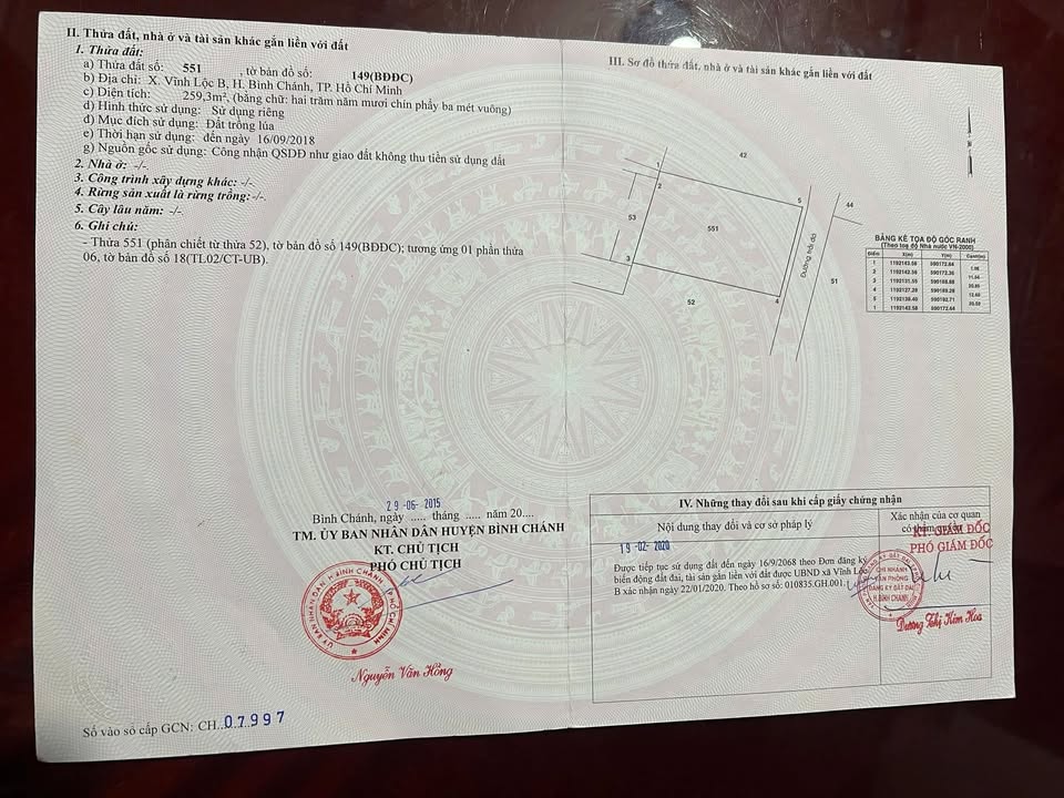 Đất nền 240m² Vĩnh Lộc B, Bình Chánh - Giá chỉ 4 tỷ, sổ đỏ chính chủ!