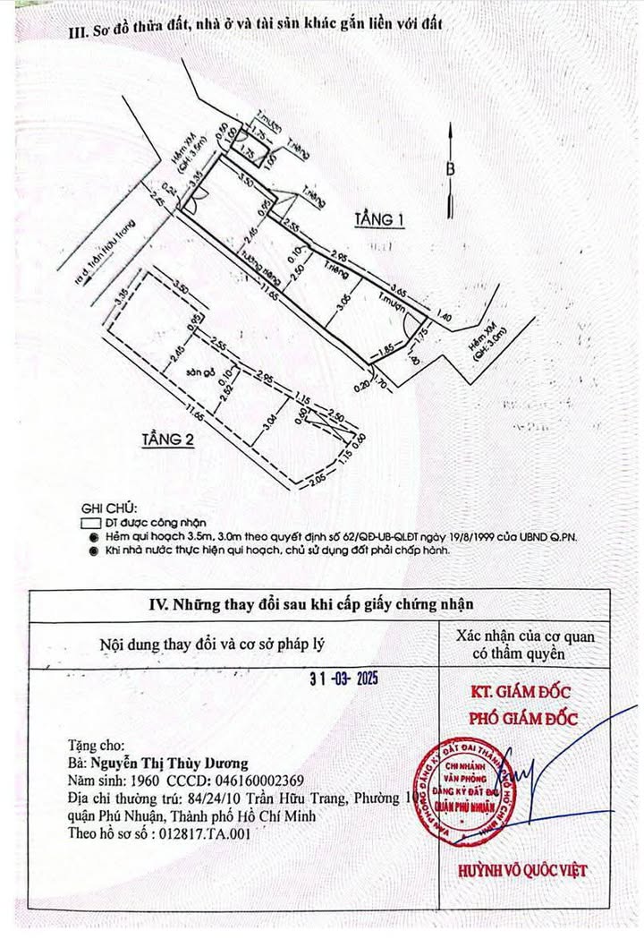 Nhà 2 mặt hẻm Trần Hữu Trang, Phú Nhuận 39.2m² giá 5.9 tỷ - Cơ hội xây mới!