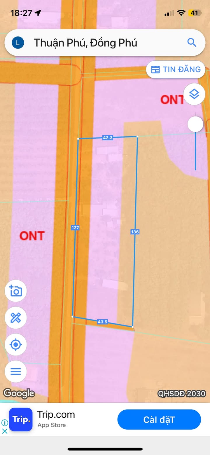 Đất nền Bù Xăng, Thuận Phú, 10750m² - Cần bán gấp giá tốt!