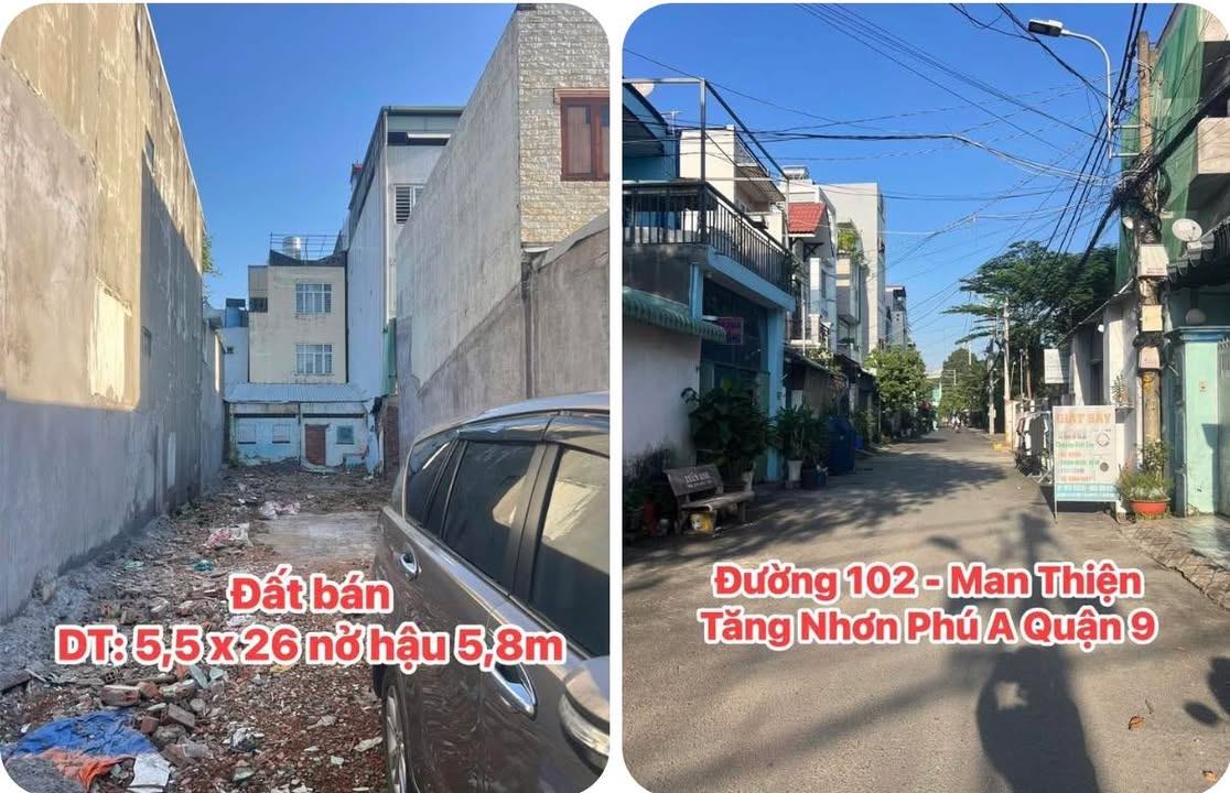 Đất mặt tiền đường 102, Quận 9, 145m² giá 10,5 tỷ - Sổ hồng riêng, xây dựng tự do!