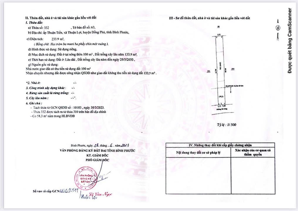 Đất nền chính chủ ấp Thuận Tiến, Bình Phước 100m² chỉ 250 triệu - Cơ hội đầu tư hấp dẫn!