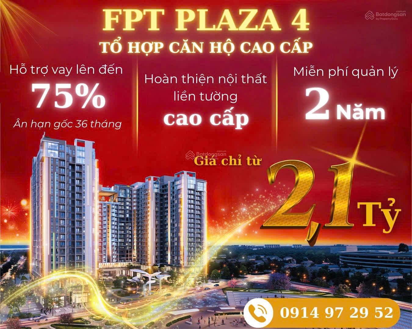 Căn hộ FPT Plaza 4 Đà Nẵng 45m² giá chỉ từ 2,1x tỷ - Sống giữa thung lũng công nghệ!