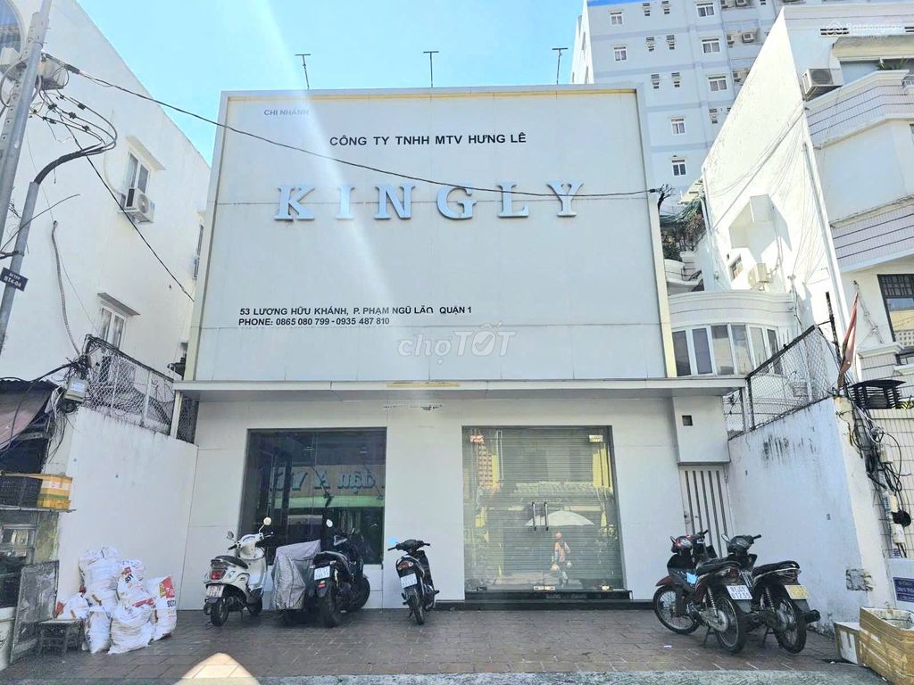 Cho thuê mặt tiền đường Lương Hữu Khánh, Quận 1, 500m² - Kinh doanh sầm uất!