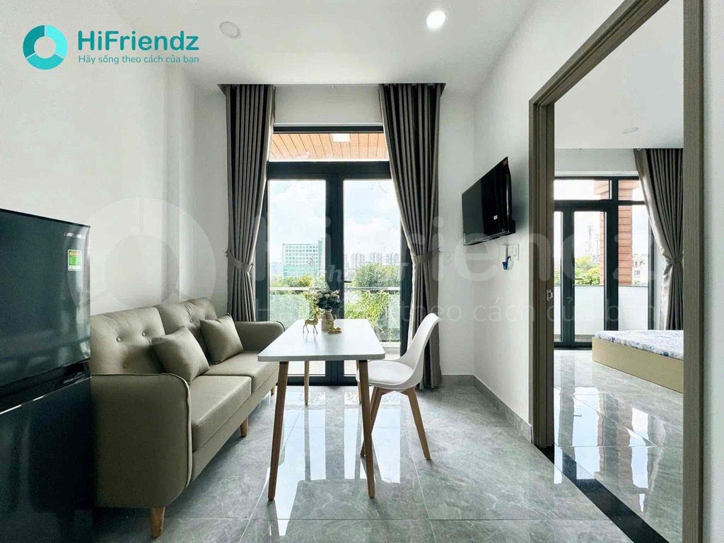 Căn hộ 1PN ban công Hồ Văn Huê 40m² giá 8.5 triệu - Full nội thất, vào ở ngay!