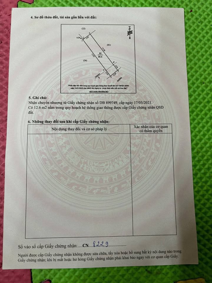 Đất nền đẹp tại Trường Thi, TP Vinh 86m² giá 4 tỷ - Vị trí đắc địa gần Hồ Goong!