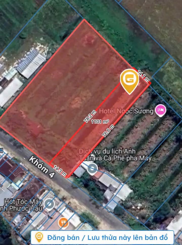 Đất mặt tiền Quốc lộ 53, xã Tân Long Hội 1.100m² - Giá chỉ 4 tỷ, thương lượng nhẹ!