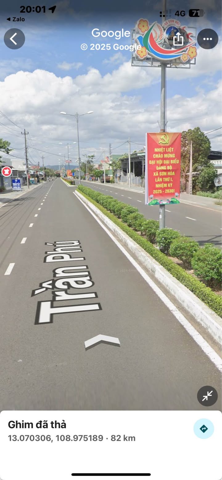 Đất mặt tiền Trần Phú, Suối Bạc, Sơn Hòa 1400m² giá chỉ 3 tỷ - Cơ hội đầu tư tuyệt vời!