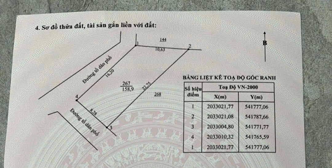Đất 2 mặt tiền tại phường Trần Phú, Hà Tĩnh 159m² - Đầu tư sinh lời ngay!