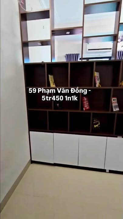 Phòng cho thuê tại 59 Phạm Văn Đồng, Cầu Giấy - 5.45 triệu/tháng - Không chung chủ, giờ giấc tự do!
