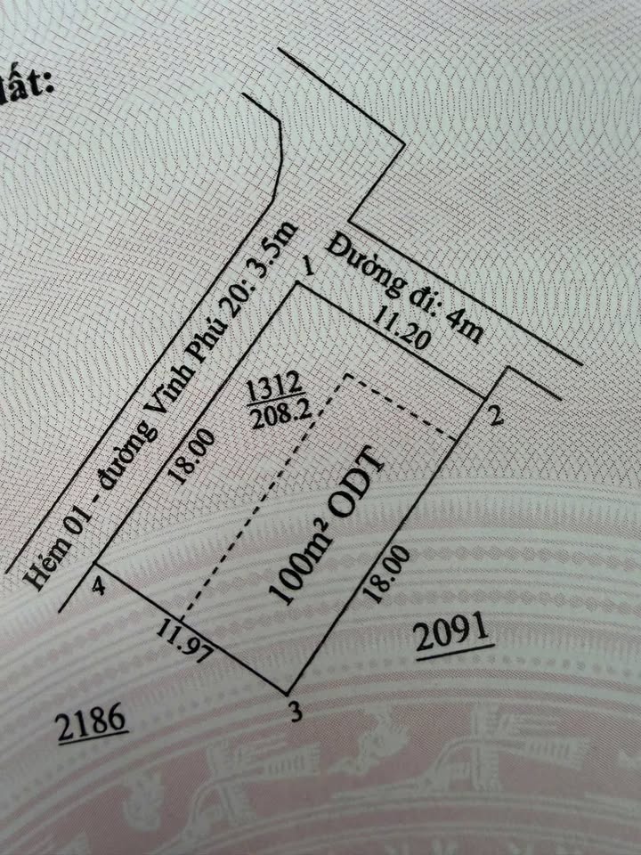 Kho 208m² tại Vĩnh Phú, Thuận An - Giá 6.5 tỷ, điện 3 pha sẵn