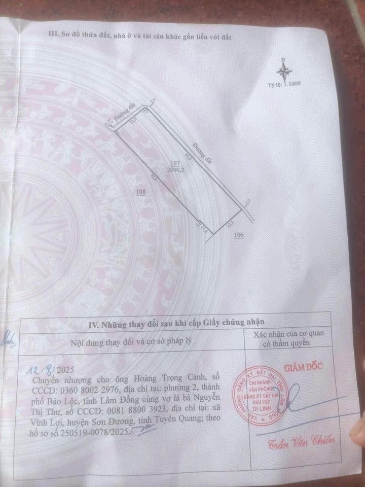 Đất nền Hòa Ninh, Di Linh 2000m² giá 1.7 tỷ - Vị trí đẹp, thuận tiện xây dựng!